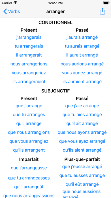 How to cancel & delete Conjugaison Française from iphone & ipad 4