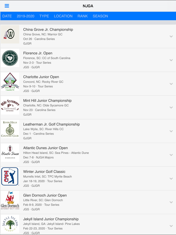 Screenshot #5 pour National Jr. Golf Association