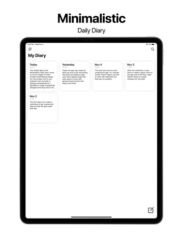 Minimalistic Daily Diaryのおすすめ画像1