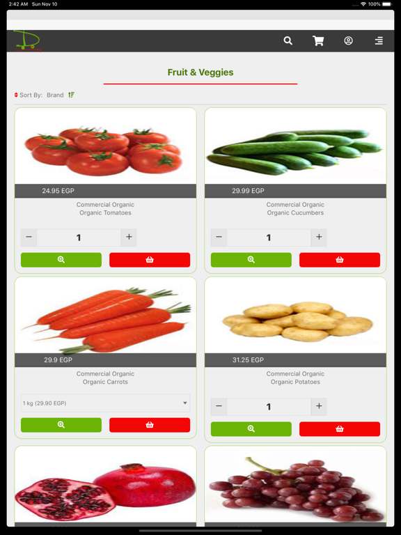 Dakakyn Online Grocery iPad screenshot