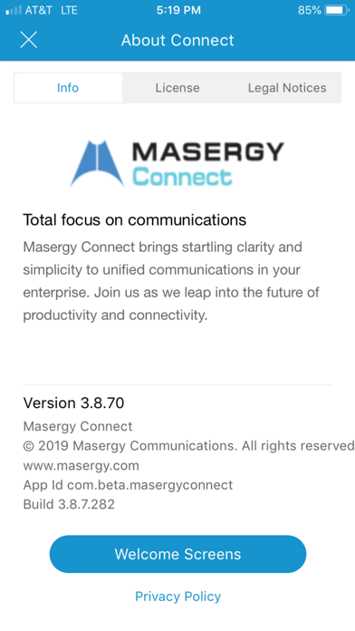 Screenshot #2 pour Masergy Communicator Connect