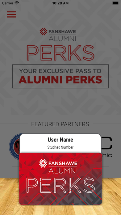 Fanshawe Alumni Perks Screenshot
