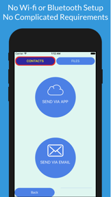 Direct Transfer Contacts/Files screenshot