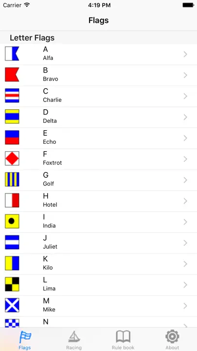 IRegatta Flags iPhone Ekran Görüntüsü 4