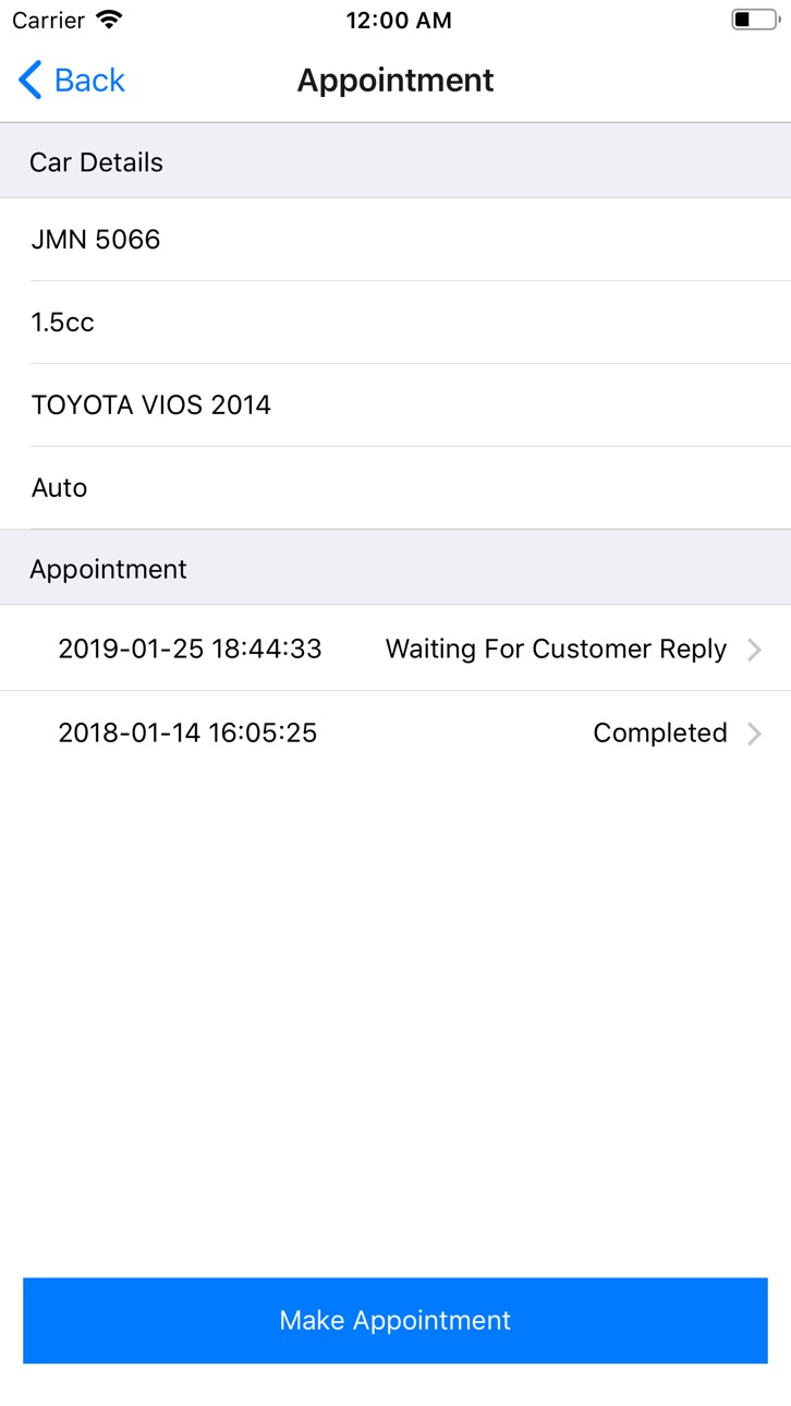 iPhone screenshot