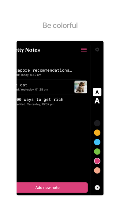 Screenshot #3 pour Pretty Notes