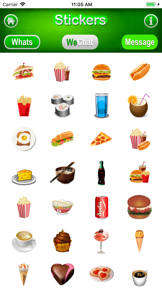 3D Stickers Lite, Messages screenshot