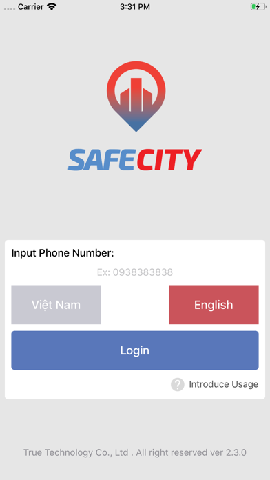 Screenshot 2 of Safe City App