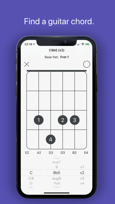 Screenshot #1 pour ChordChest - Guitar Chords