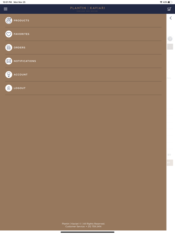 Plantin Kaviari iPad screenshot 6 - Food & Drink app