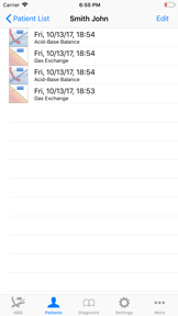 Graphical Arterial Blood Gas screenshot