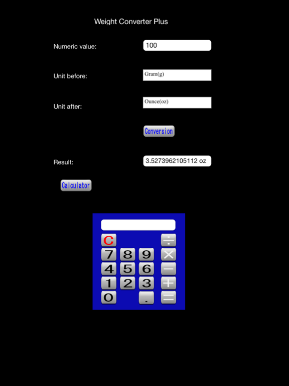 Screenshot #6 pour Weight Converter Plus