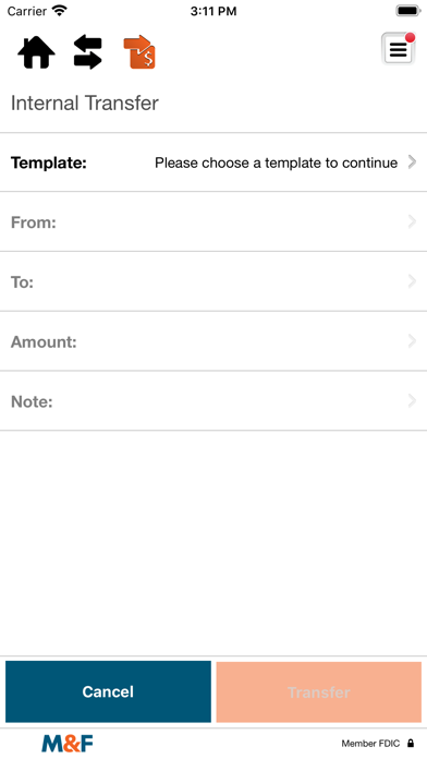 M&F Bank Mobiliti Business Screenshot