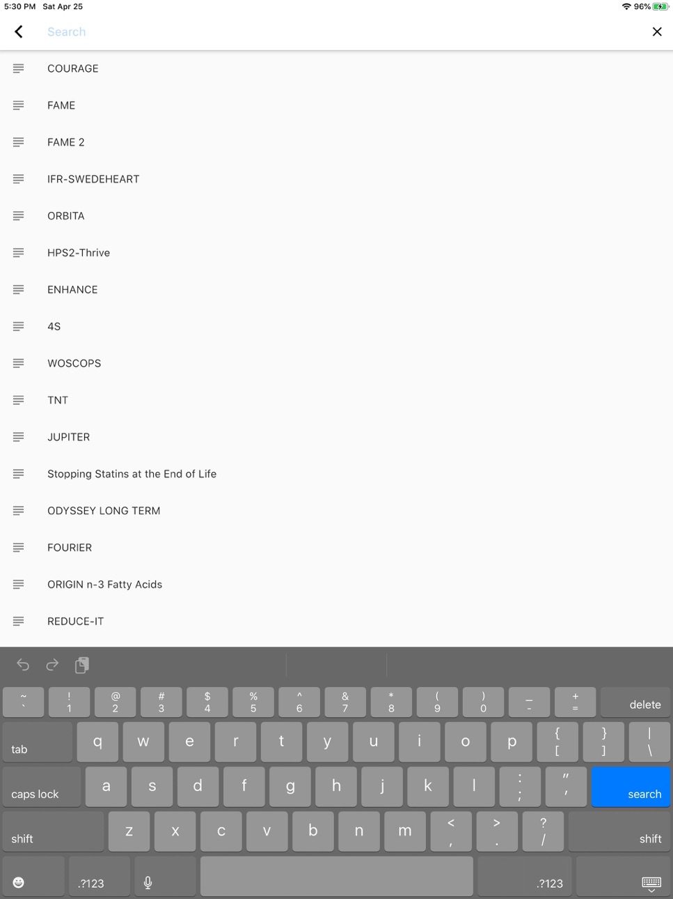 iPad screenshot