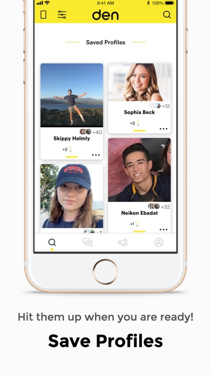 Den | College Social App