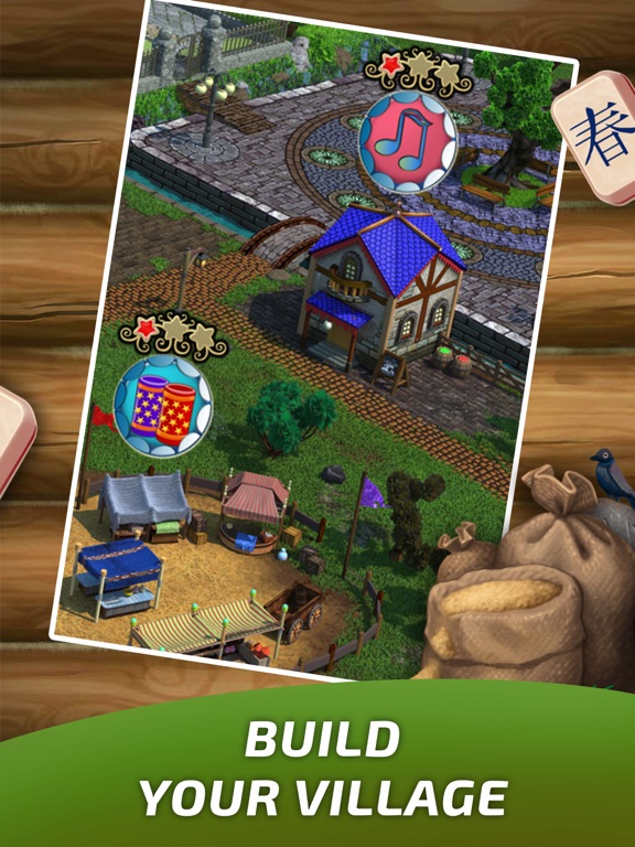 Mahjong Village Solitaire game iPad screenshot 6 - Games app