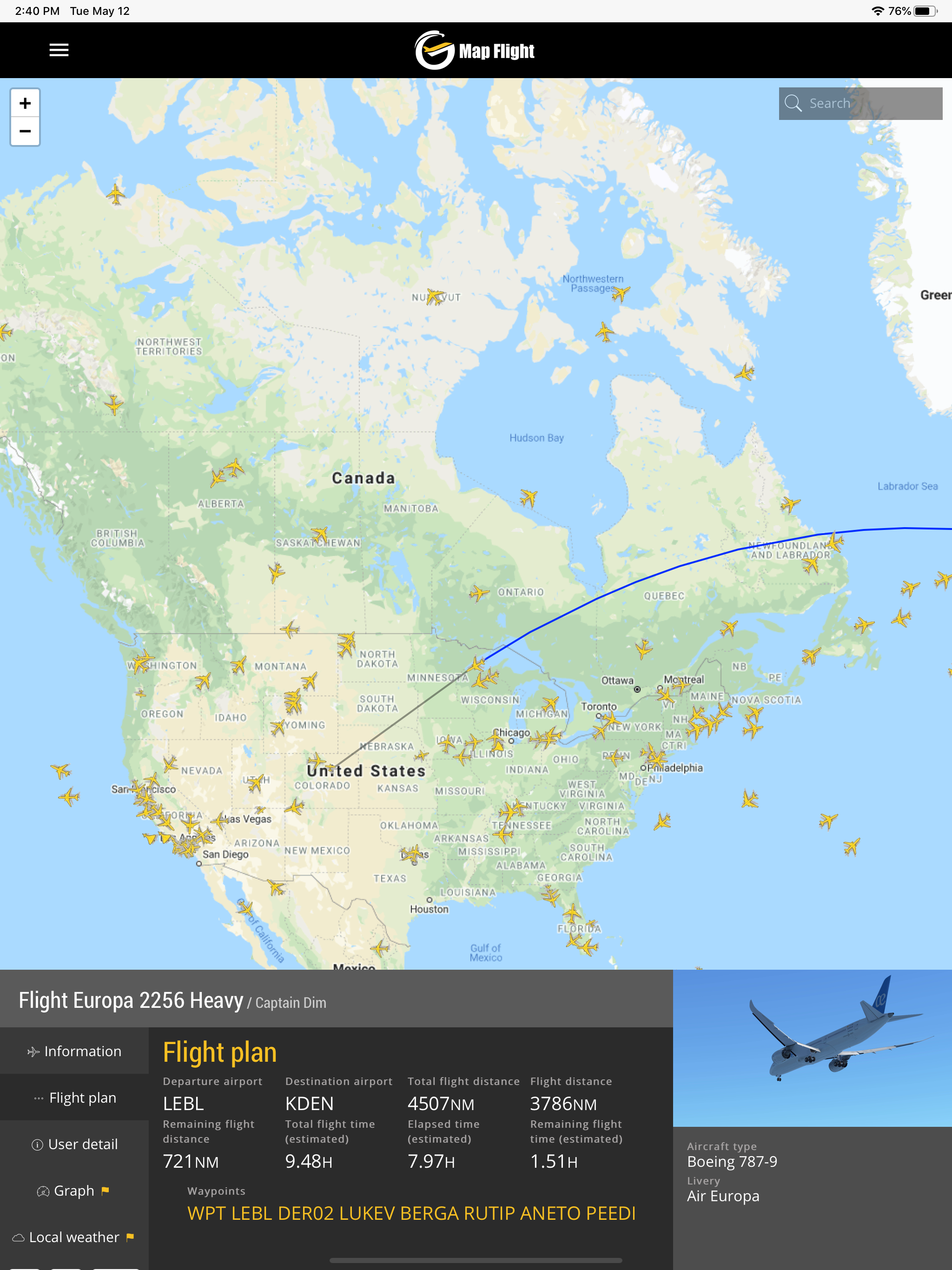 Map Flight International