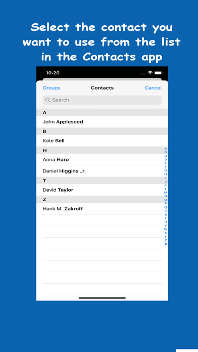 Contact Hi Screenshot