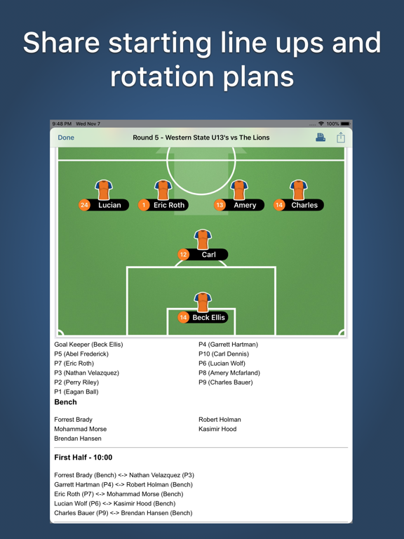 Great Coach Soccer iPad screenshot 8 - Sports app