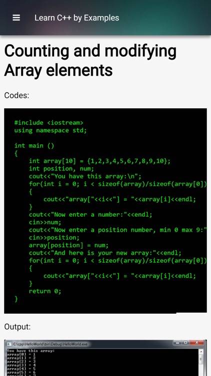 Learn CPP by Examples