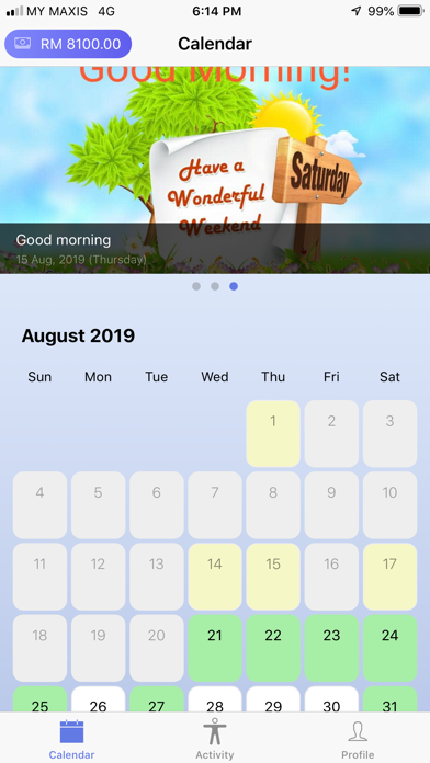 SeaSwimming app screenshot