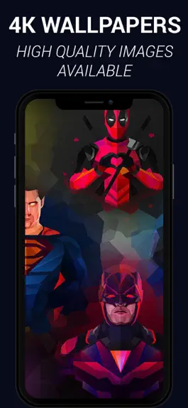 Game screenshot 4K Superheroes Wallpapers apk