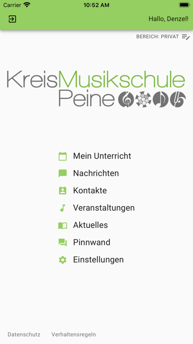 Screenshot #1 pour Kreismusikschule Peine