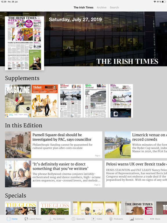 Screenshot #4 pour The Irish Times ePaper