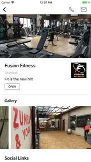 fusion fitness app iphone screenshot 1