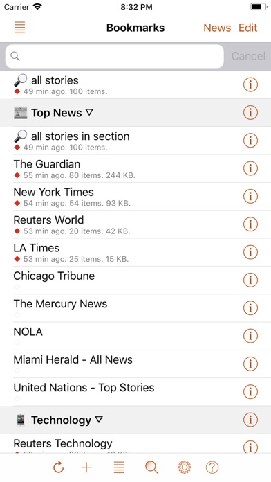 Speak News - RSS news reader Screenshot