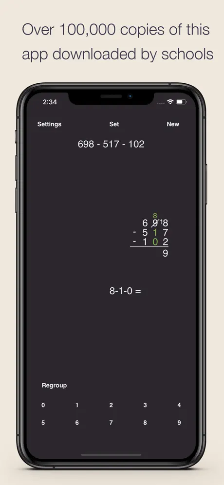Column Subtraction