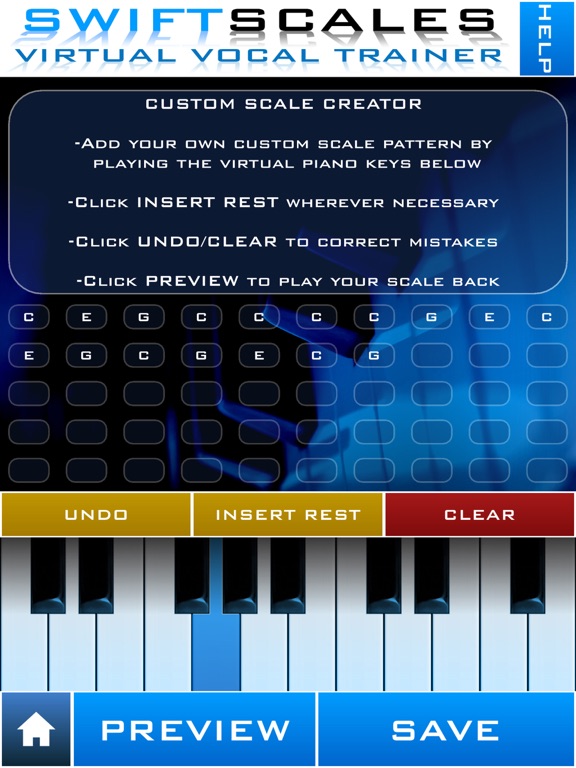 SWIFTSCALES Vocal Trainer - Learn to sing, warm up, and train your voice with your own virtual vocal coach. screenshot
