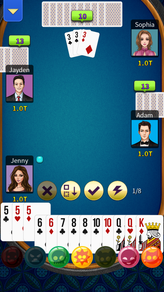 #7. Big 2 Offline - KK Pusoy Dos (iOS) 由: Red Koda Software Limited