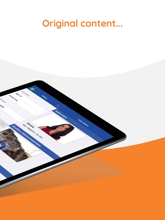 Yabla Italian iPad screenshot 3 - Education app