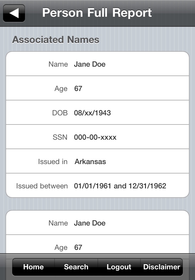 LexisNexis® Accurint® Mobile screenshot 4