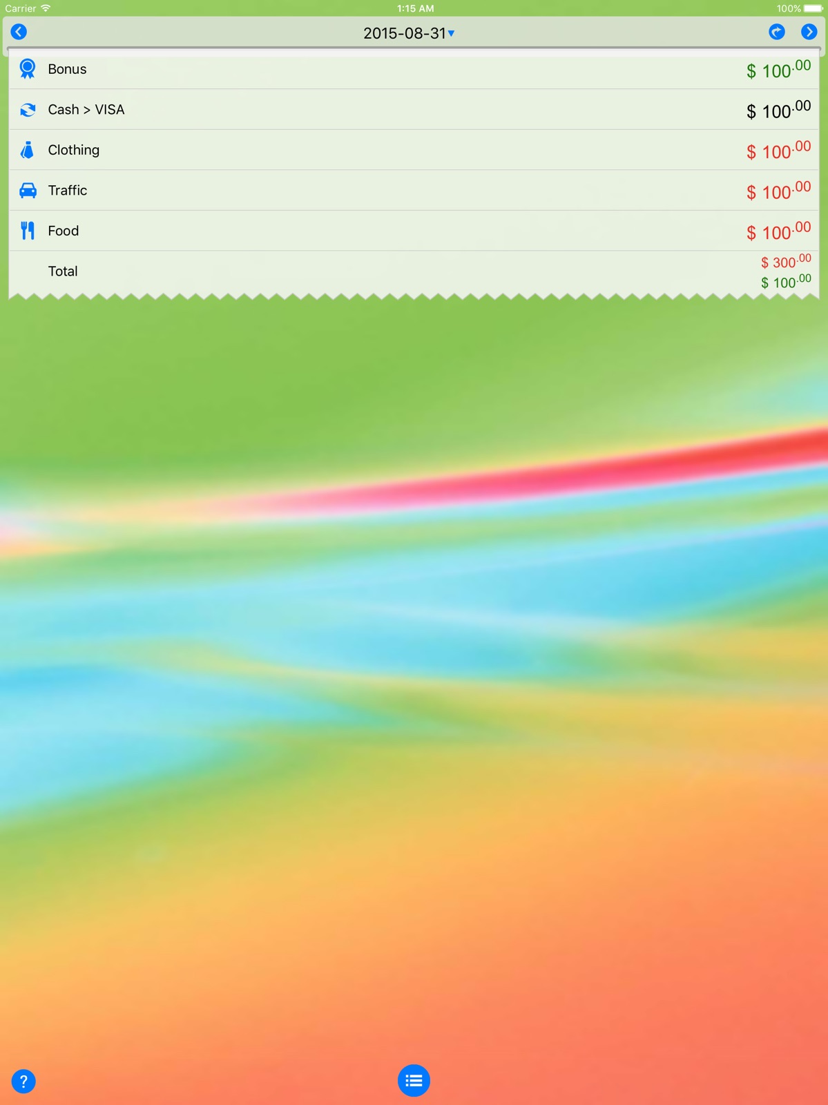DayCost - Personal Finance ipad screenshot 1