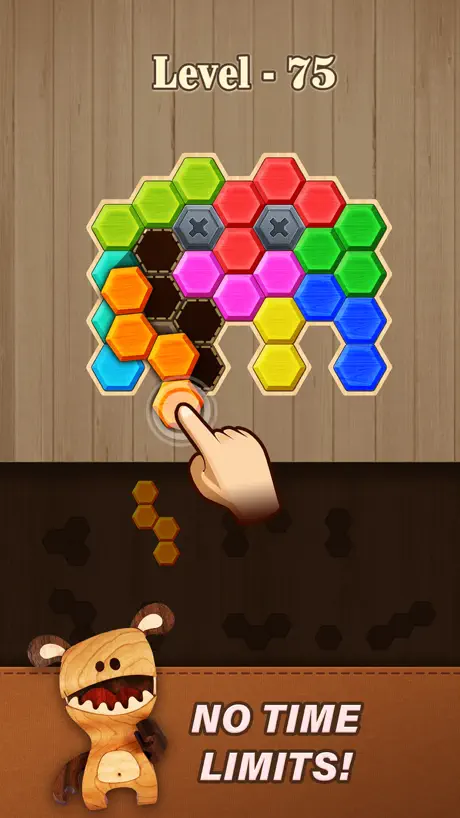 Block Hexa Puzzle: Wooden Game