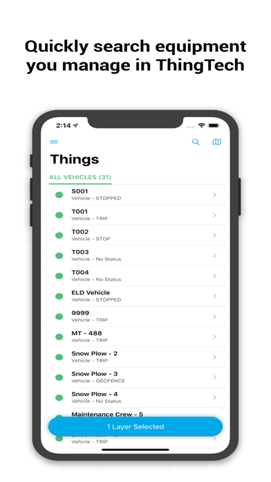 ThingTech Mobile Screenshot