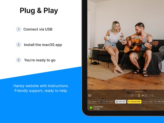 Telecast Camera: HD Webcam iPad screenshot 5 - Productivity app