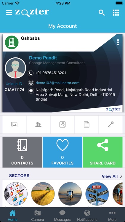 Zozter - Digital Business Card screenshot-3