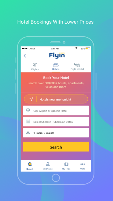 Flyin.com - طيران و فنادق Screenshot