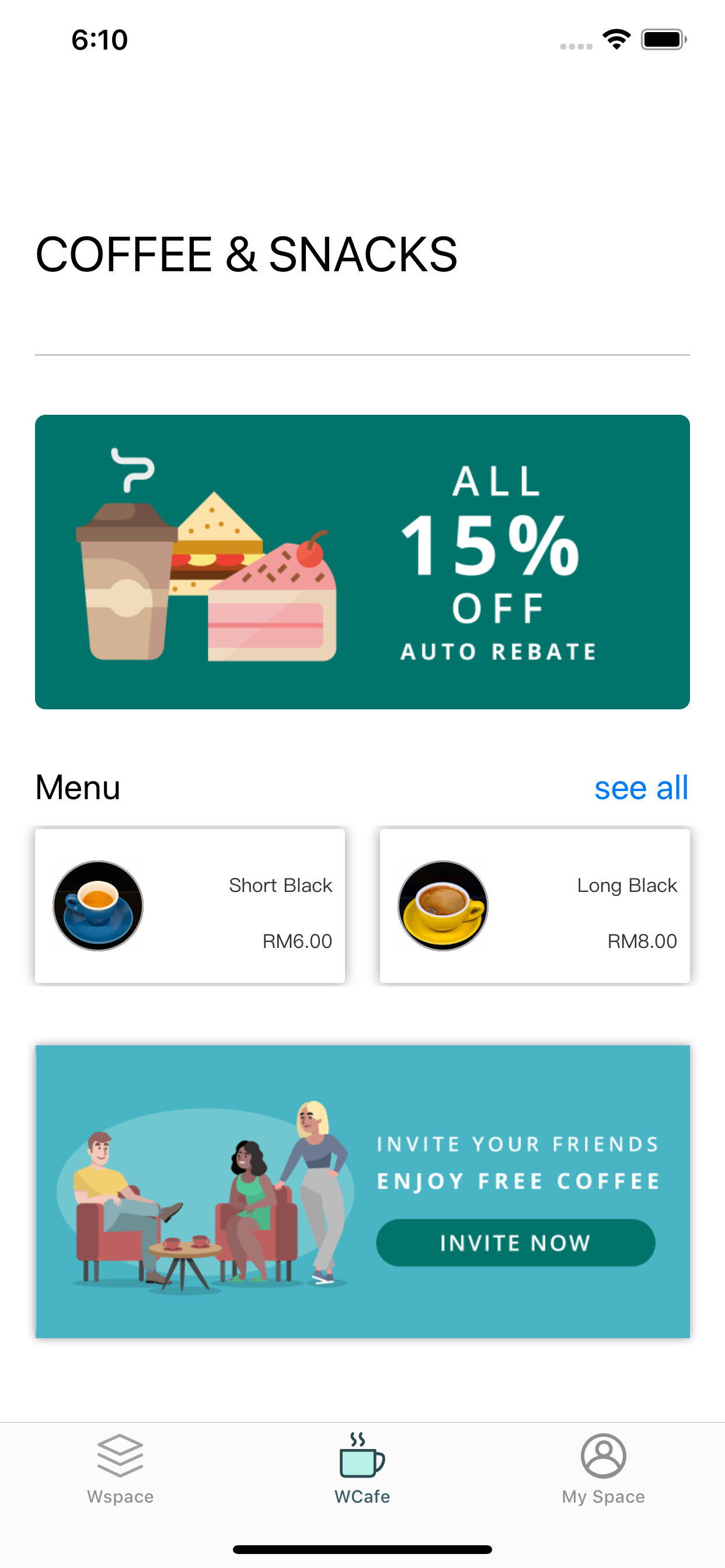 WSPACE Coworking App