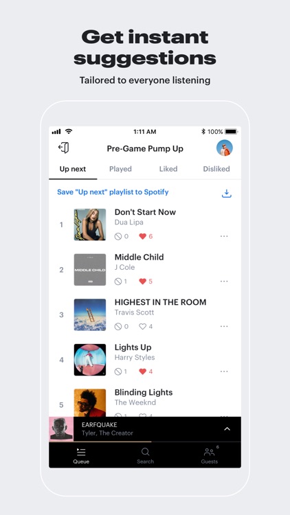 EQUE: Collaborative playlists screenshot-3