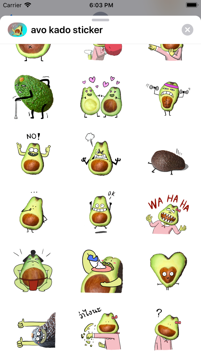 avo kado stickers