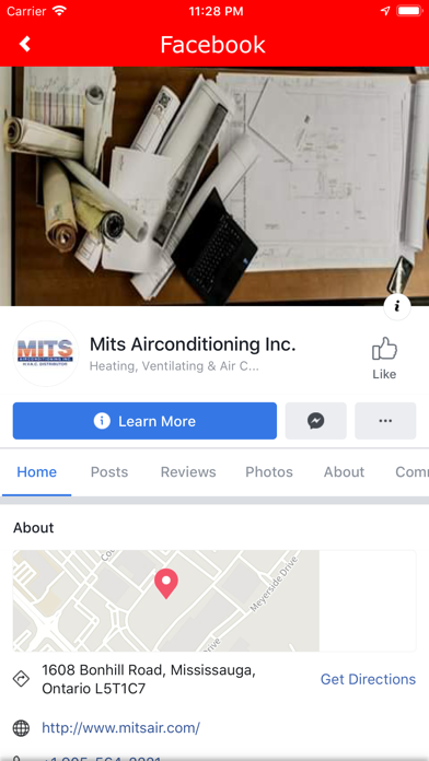 Mits Airconditioning Inc iPhone screenshot