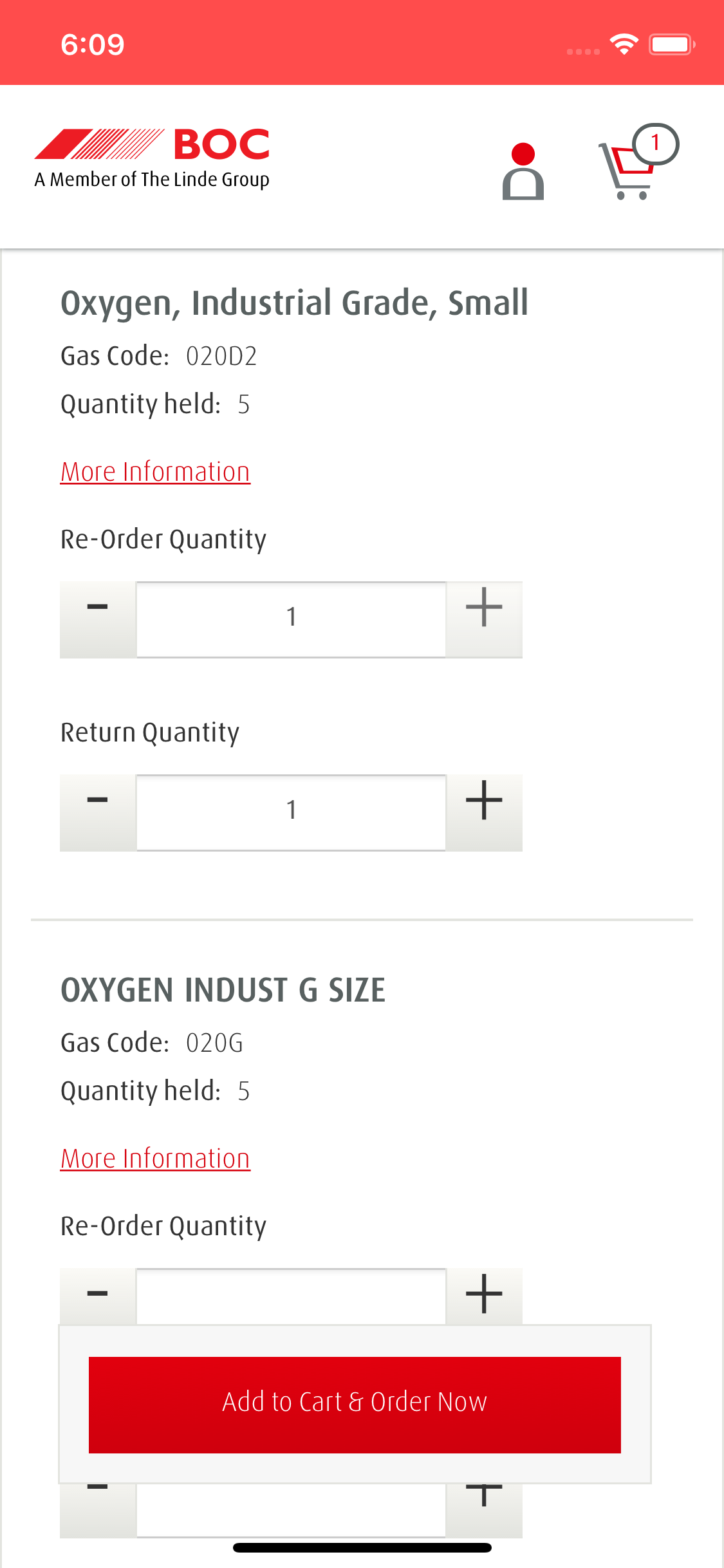 BOC - Re-order Gas screenshot 5