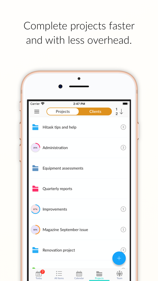 #3. Hitask: Team Task Management (iOS) 由: human > computer