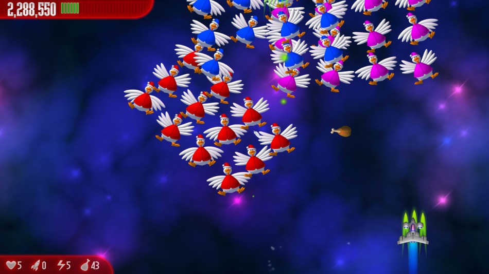 #2. Chicken Invaders 3 Xmas (iOS) 由: InterAction studios