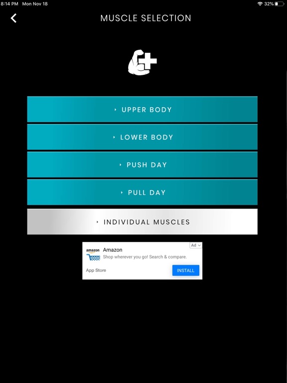 Muscle Shocker iPad screenshot 2 - Health & Fitness app