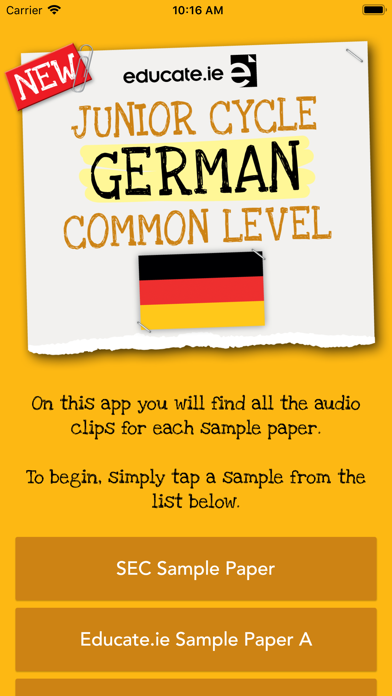 Educate.ie German Exam Audio Screenshot 1 - AppWisp.com Educate.ie German Exam Audio Screenshot 1 - AppWisp.com